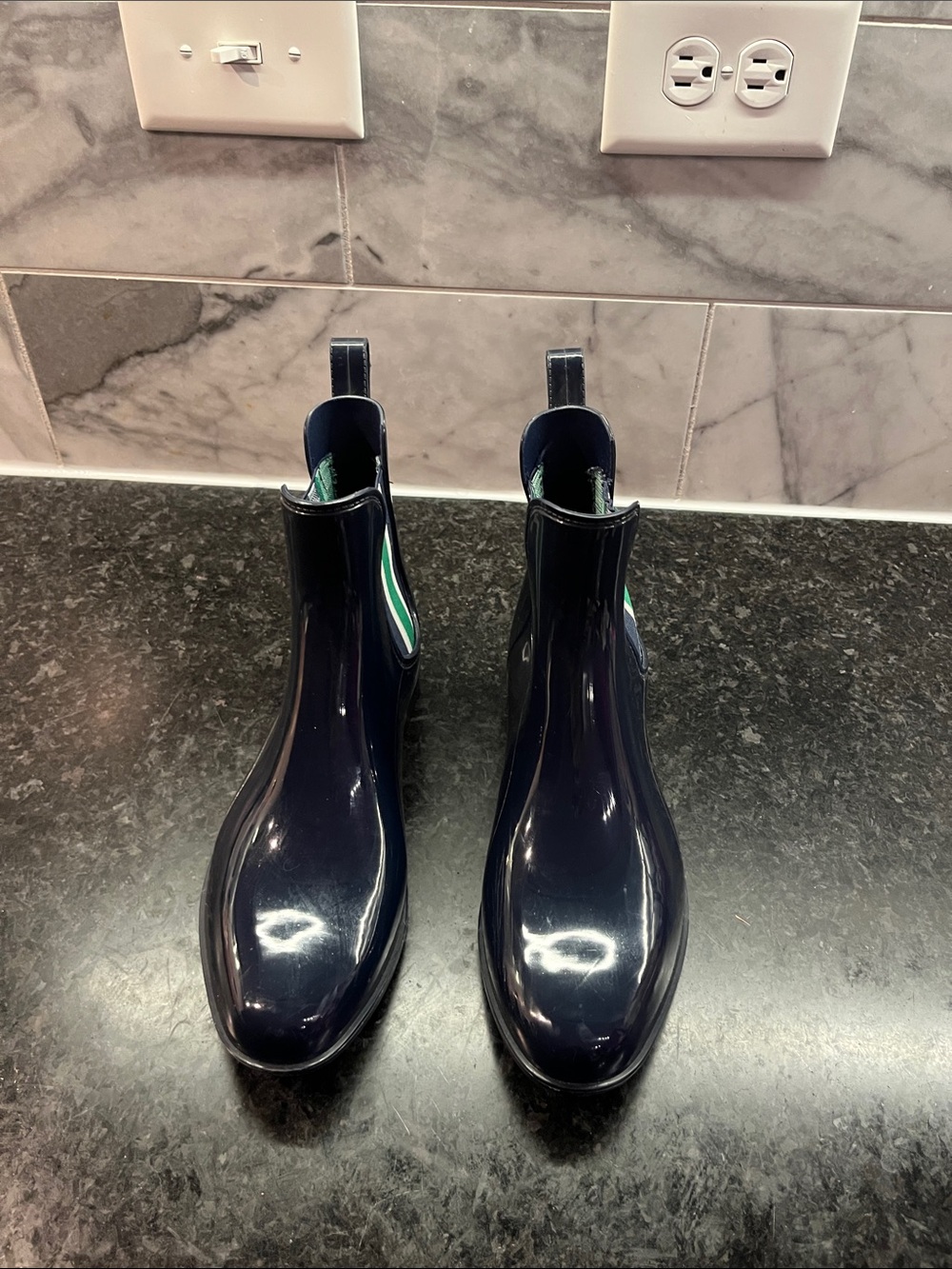 Navy Gloss Lauren Ralph Lauren Rain Boots
